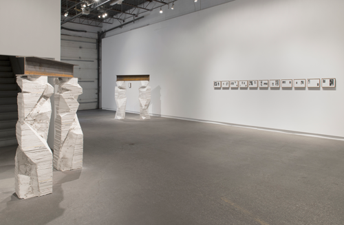 Installation view of All Beneath the Moon Decays at Daniel Faria Gallery