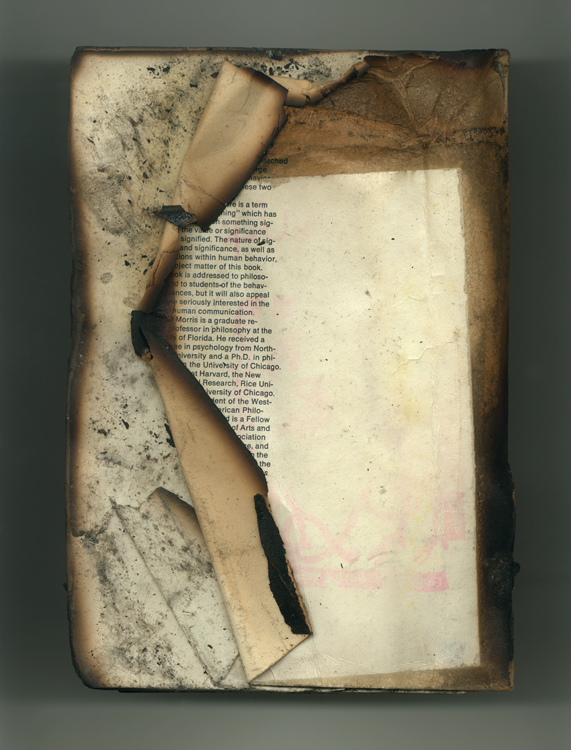 Folded Book no 145 back, 2001, Ink jet print (Giclée) on Arches paper.