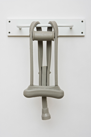 crutch, 2010. Silicone. Image courtesy of Stephen Funk