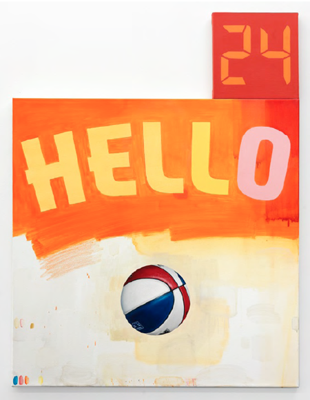 HELLO ABA 2014 oil and alkyd on canvas 52 x 40 inches (132 x 102 cm)