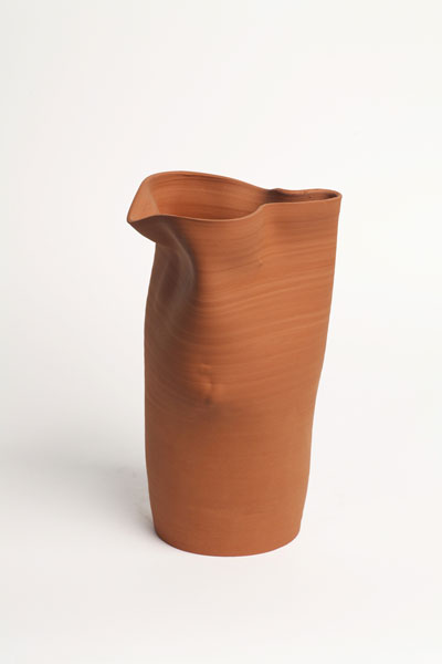 Adrian Göllner, Exploded Vase 2, 2015, earthenware, 10.25 x 6 x 5.5”. Image courtesy of the artist.