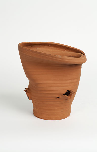 Adrian Göllner, Exploded Vase 8, 2015, earthenware, 9.5 x 8.5 x 6.5". Image courtesy of the artist.