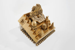 தேர் திருவிழா (A Tamil Juggernaut that carries the Architectural Past, Present and the Future), 1'4" X 1'4" X 1'4", 2019, Image Courtesy: Adhavan Sundaramurthy