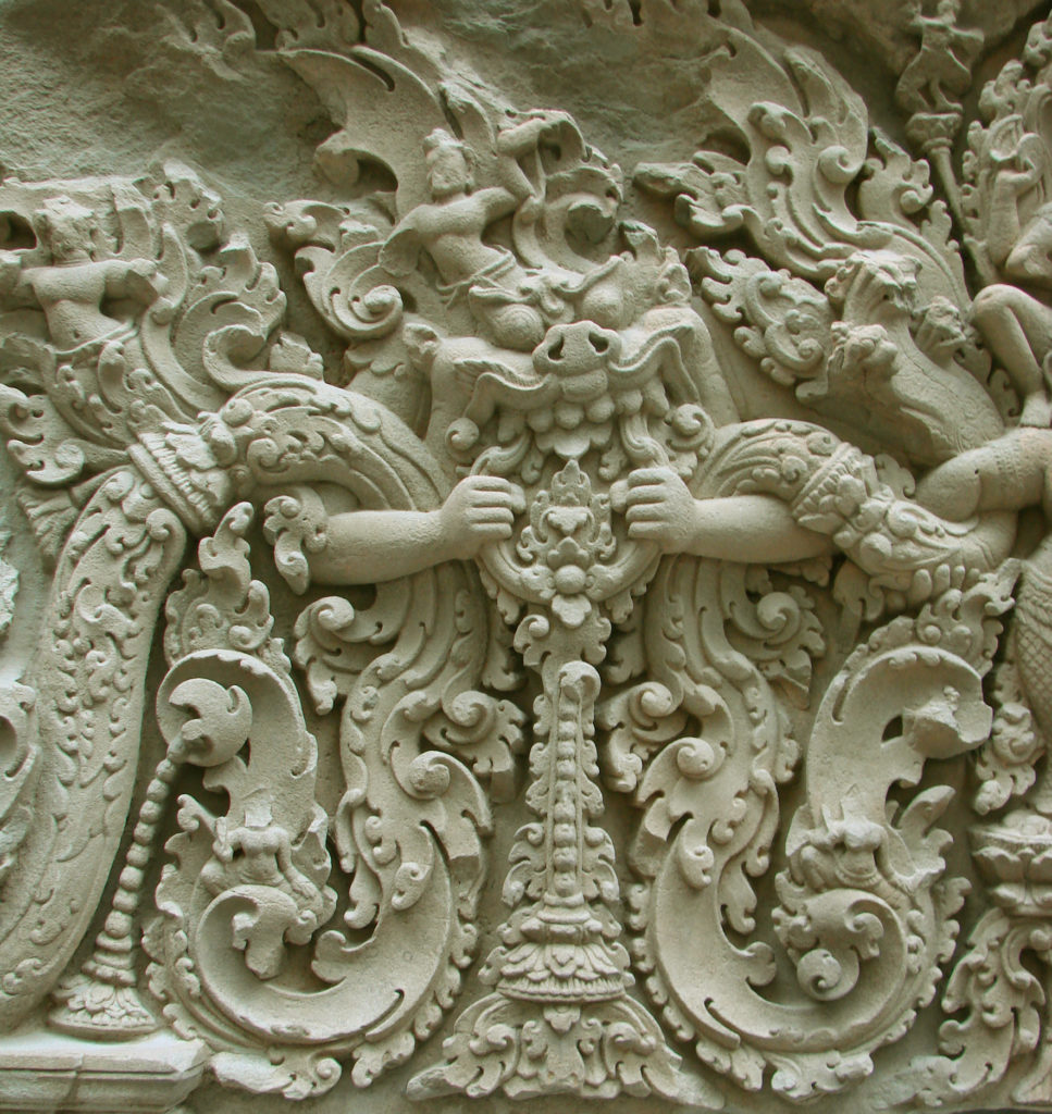 Lintel. Cambodia, Prasat Kok Po A (Angkor), Siemreap, 9th Century.