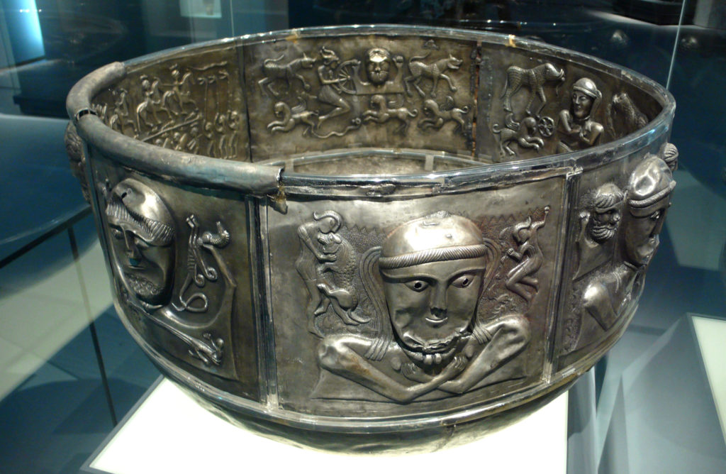 Gundestrup Cauldron, Denmark. Bern Museum. 150-0 BCE